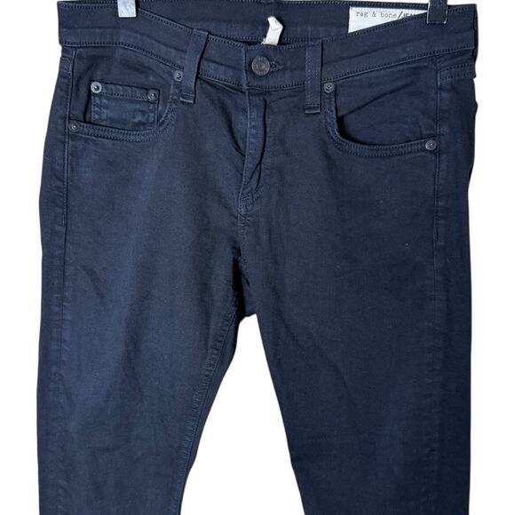 rag & bone Women’s Sz 25 Dre Low-Rise Slim Boyfriend Jeans in Aged Black - Picture 4 of 8